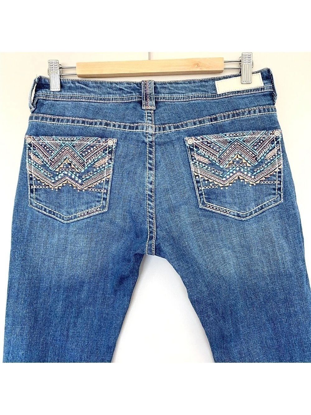 Rock & Roll Cowgirl Rival Low Rise Bootcut Jeans Women's Sz 29x34